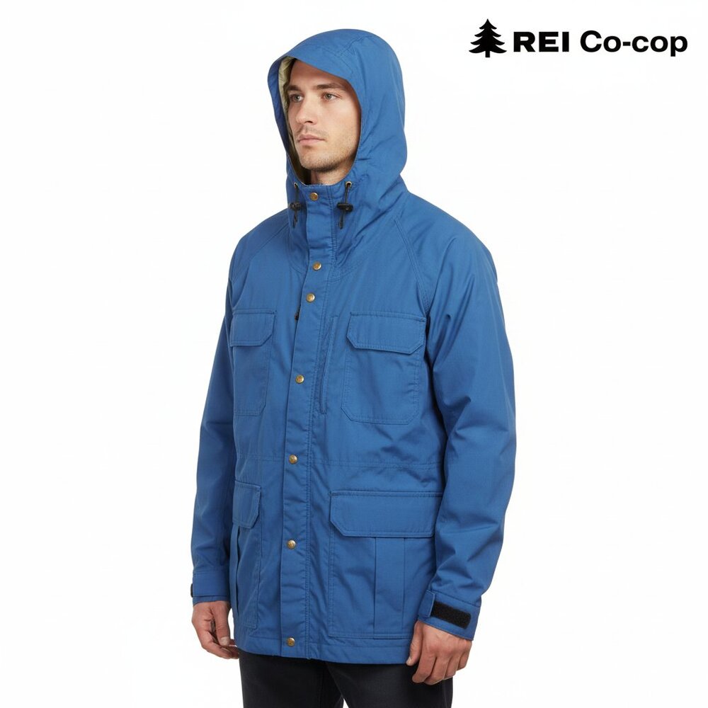 Vintage REI Royal Blue Expedition Jacket -‎ Rare
